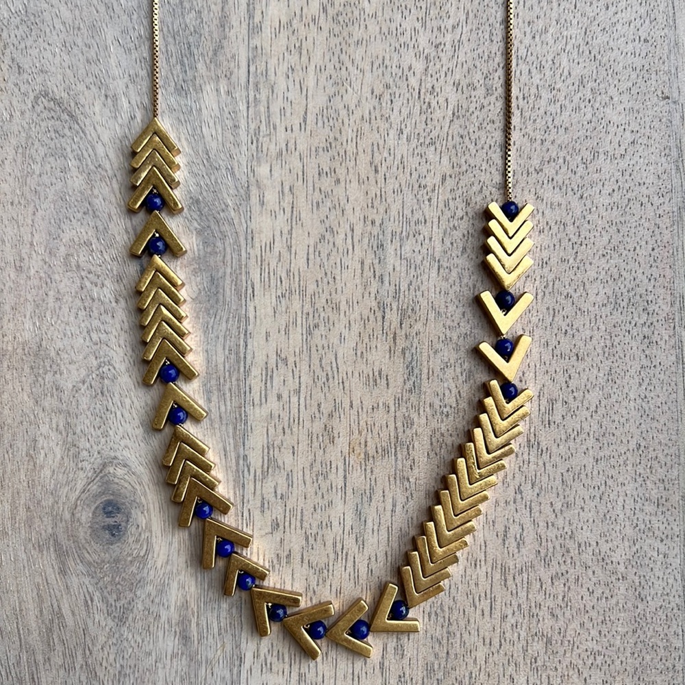 Madewell Long Gold Arrow Necklace